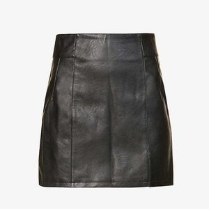 TOPSHOP Vegan Leather Pleather Mini Skirt